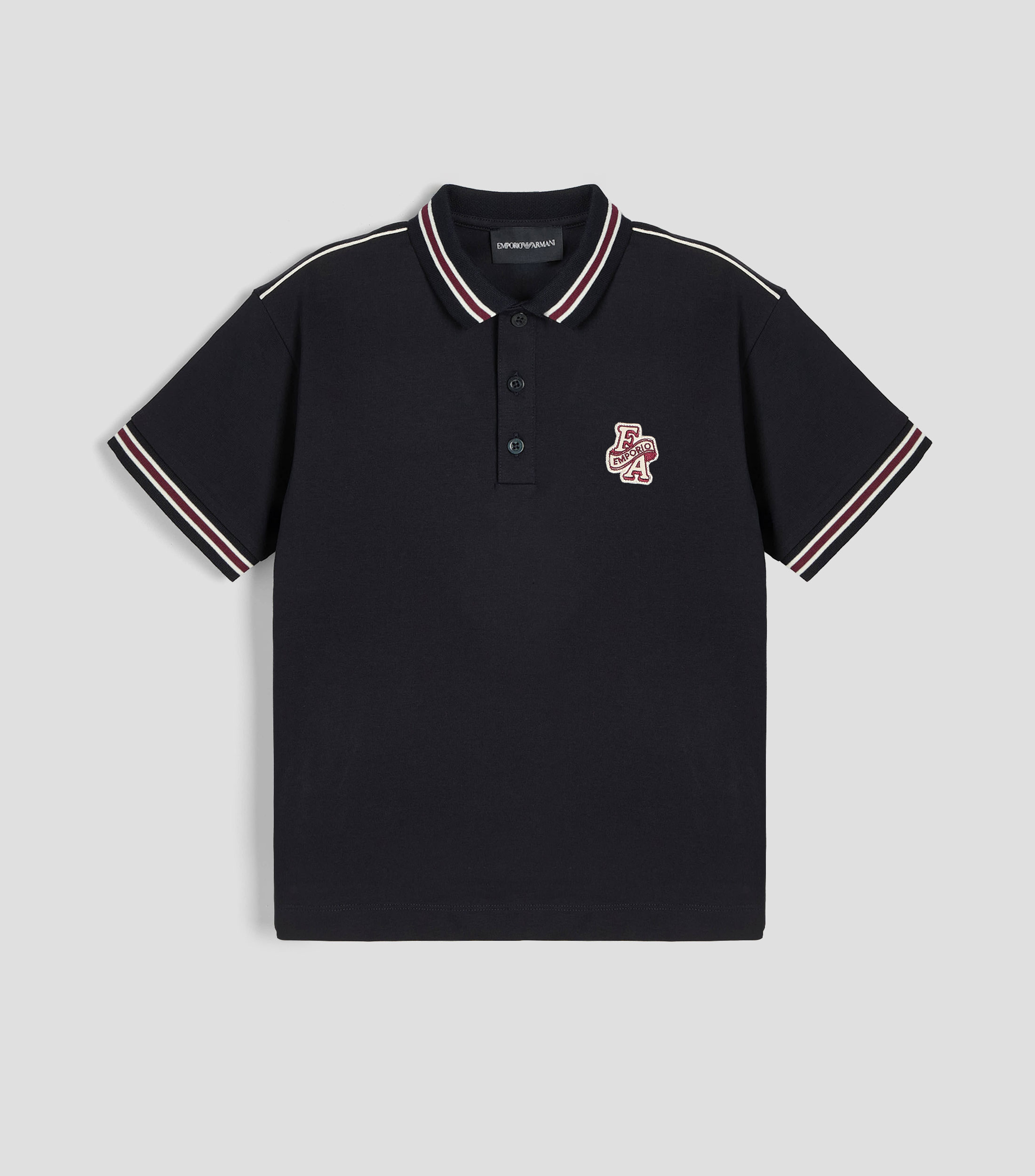 Playera tipo polo manga corta lisa Niño